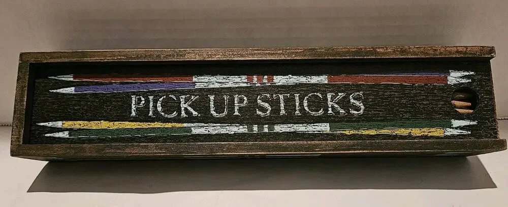 Melissa & Doug Old-Fashioned Pick-Up Sticks Game 41 Hand-Crafted Wood...